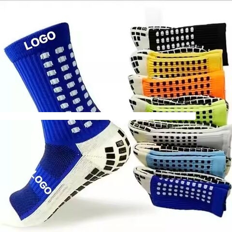 OEM Custom Logo Wholesale Pilates Anti Slip Socks Men Non Slip Soccer Grippy Sport Football Sports Grip Socks