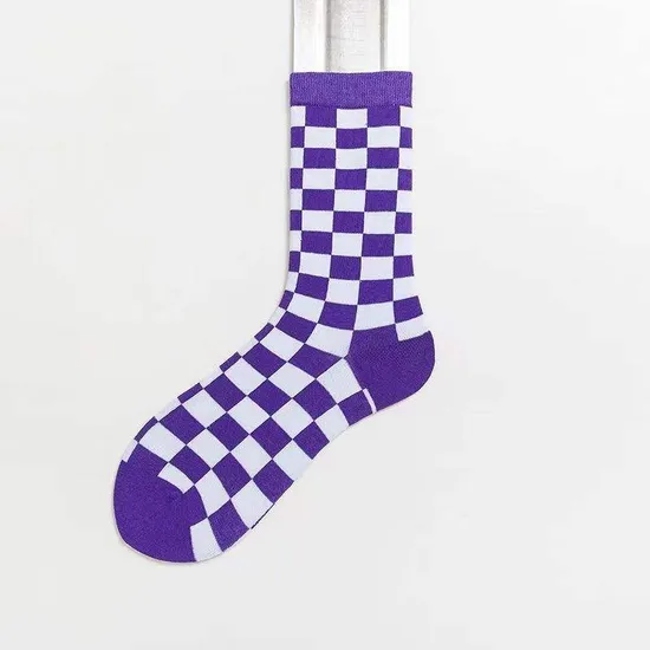 Argyle Outdoor Kitted Thick Crew Mens Business Merino Wool Socks