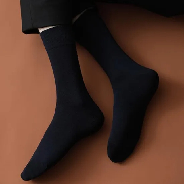 Mens Mercerised Cotton Crew Business Sock