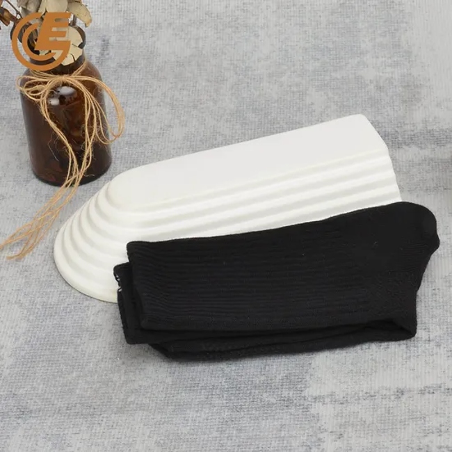 Wholesale Men′s Pure Color Custom Breathable Cotton Business Socks