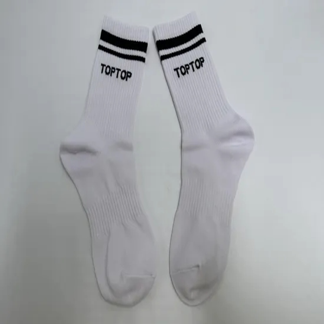High Quality Socks Custom Logo Design Cotton Crew Socks with Arch Support