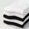Wholesale Pure Color Suit Socks Black White Cotton Spandex Custom Logo Socks Unisex Sports Business Socks
