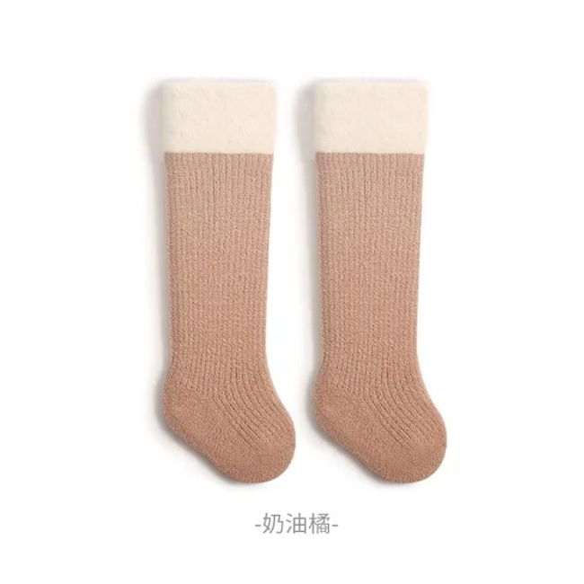 Winter Newborn Baby Knee Socks Thickened Warm Baby Socks Men′s and Women′s Children′s Baby Long Socks