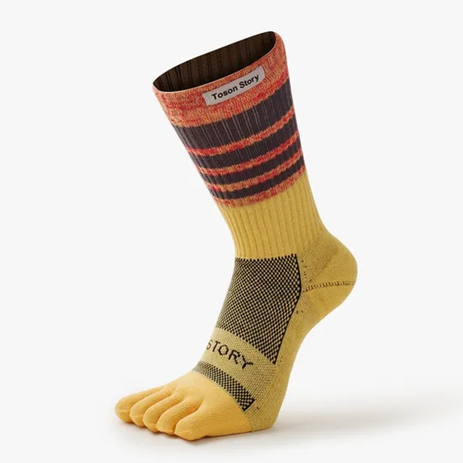 New Hot Selling High Top Men′s Sports Five Toe Socks Wholesale Customization