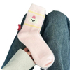 Winter Aussie Pink Socks Women′s MID-Calf Socks Thickened Padded Warm Cute Cartoon Winter Stacked Socks