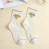 College Style MID-Calf Socks Sweet Smiley Letters Sports Socks Hundreds of Students Socks Women Socks