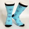 Men Striped Carded Cotton Busniess Socks