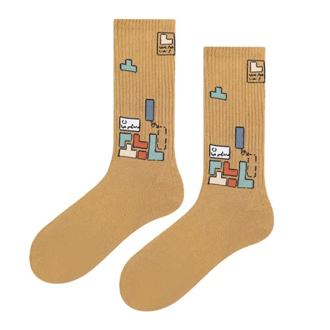 Wholesale Men′ S All-Cotton Trend Long-Tube Sports Socks