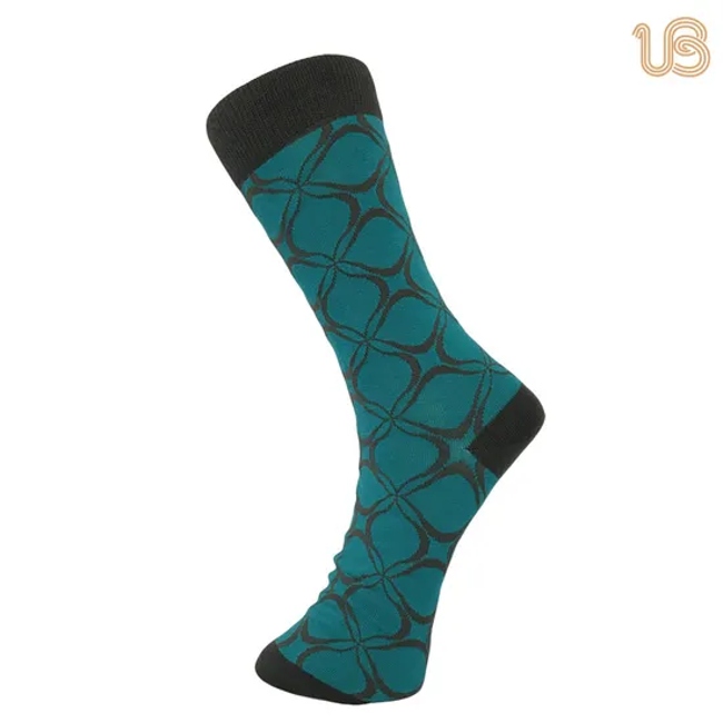 Men Soft Mercerized Cotton Business Dress Sock