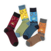 Factory Price Calcetines Women and Men Plain Knit Bamboo Cotton Business Dress Socks Custom