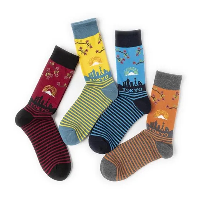 Factory Price Calcetines Women and Men Plain Knit Bamboo Cotton Business Dress Socks Custom