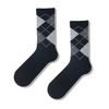 Fashion Diamond Boneless Business Men′s Socks MID-Tube Argyle Pattern Plain Cotton Socks