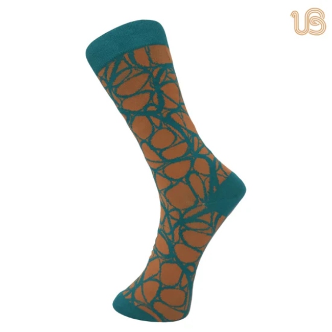 Men′s Color Top Quality Mercerized Dress Socks