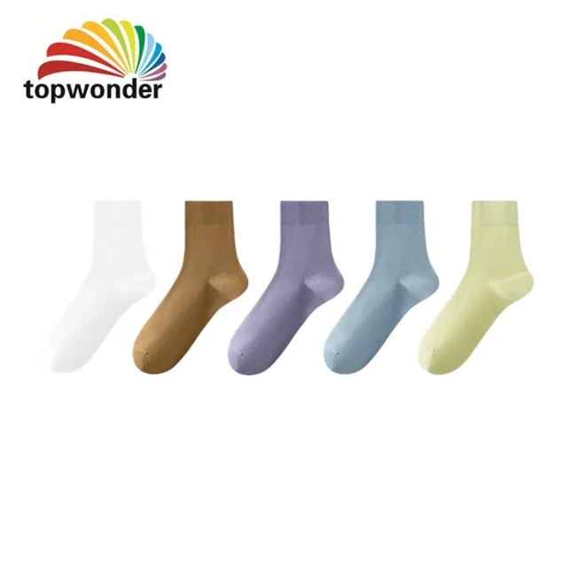 Wholesale and Customize All Sorts of Solid Single Color Sock, Knee High Sock, Cotton Sock, Women′s Sock in Many Colors, Sizes, Designs and Material