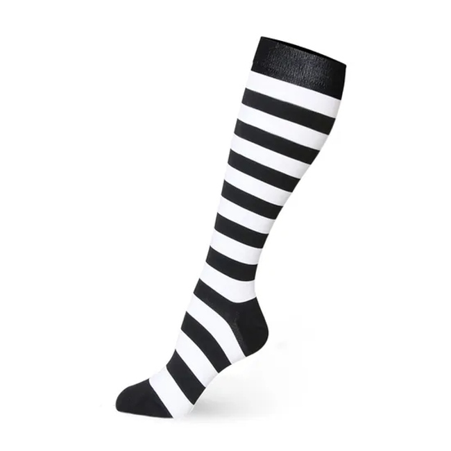 Sports Knee High Compression Socks Men Cycling Fitness Work-out Gym Running Football Soccer Custom Design Socks