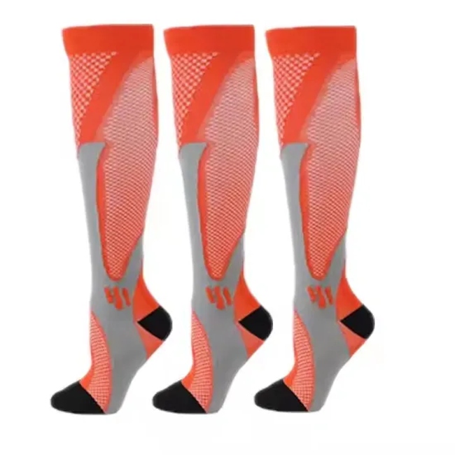 Nylon Compression Sports Stockings Women Exercise Stretch Brace Mens Cycling Pressure Socks