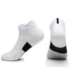 No Show Compression Athletic Running Socks, Wicking Sport Cushion Padded Sock