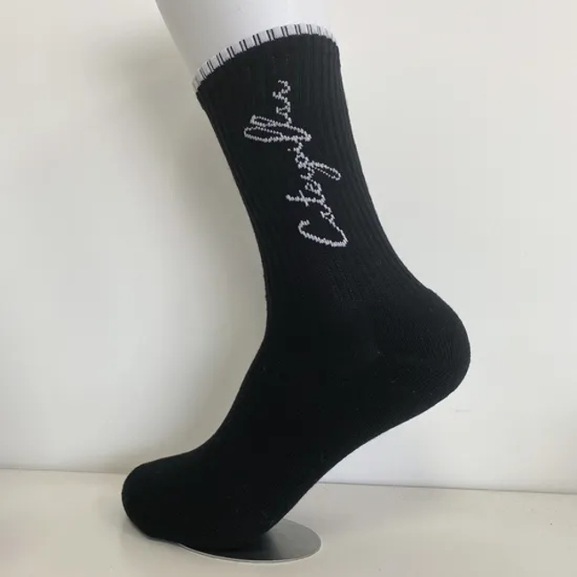 Unisex Man Compression Wave Point Basketball Crew Sock Sports Sock