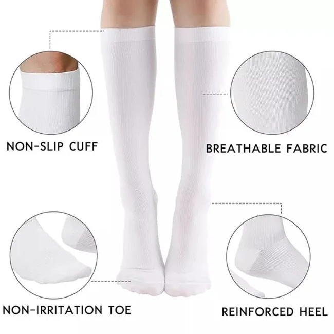 Uron Custom Cotton Regular Compression Sport Thigh High Socks