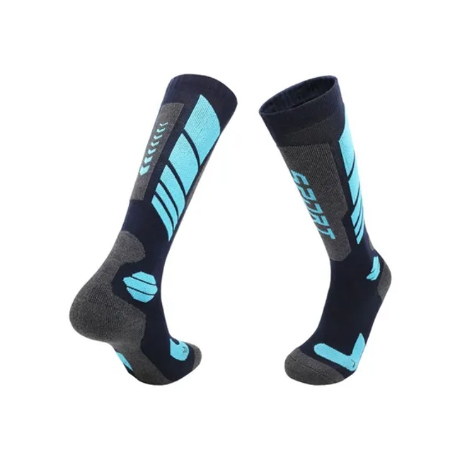 Gy9-8203L Code #Thick Towel Bottom Warm Color Matching Ski Socks