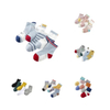 Casual Combed Soft Cotton Plain Striped Socks for Children