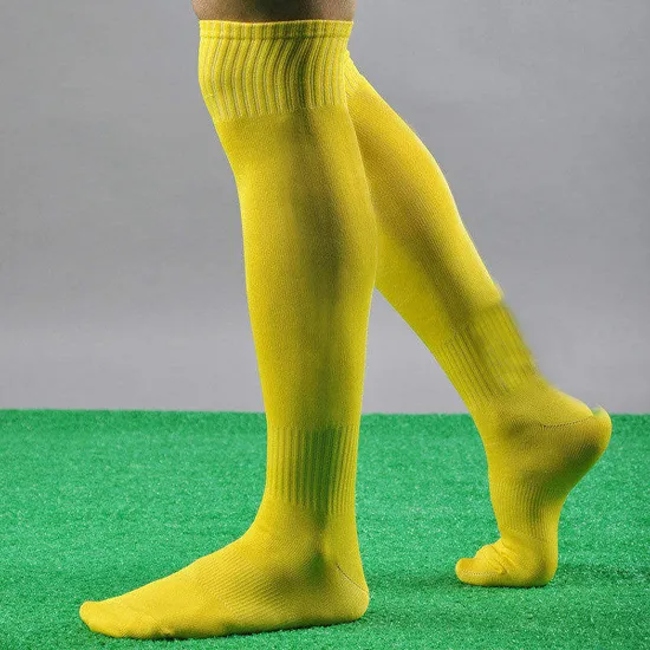 AI-MICH Factory Price Breathable Unisex Knee Custom Logo Sport Soccer Socks