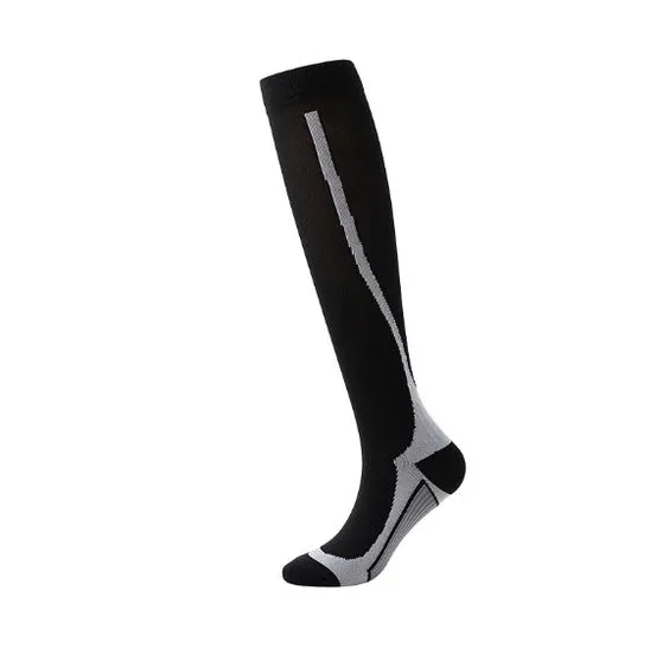 Custom Design Brand New Knee High Long Exercise Sports Running Cycling Compression Socks for Men