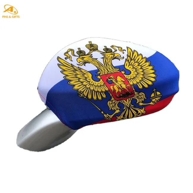 Outdoor Aluminum Custom Logo Pole Car Mirror Socks Teardrop Feather Flying Beach Flag Banner Car Mirror Socks