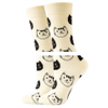High Quality Unisex Printed Hosiery Women s Cotton Blend Casual Graphic Crew Socks Customized Logo Direct Factory Daily