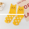 Women s Casual Striped Three Dimensional Ear Footprint Tube Socks New Winter Crew Length Socks Wholesale