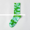 Custom Brand Men s Tie Dye Cotton Socks Knitted High Crew One Size Fits All for Summer Sports Logo on Cuff