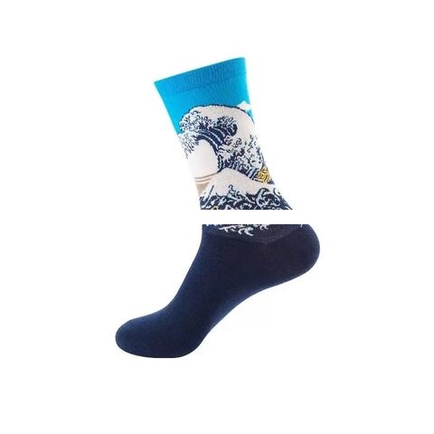 Modern Unisex Trendy Literature Fashion Socks Comfortable Cotton Crew Custom Made Durable for Spring Season with Logo on Bottom