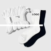 Custom LOGO Sports Socks Custom Packaging Brand Logo Athletic Men Tube White Socks Men Knitted Funny Street Crew Socks