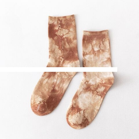 Top end Quality Hot Selling Summer Breathable Casual Tie Dye Crew Socks Unisex Size Anti odor Comfortable Sports Socks for Man
