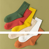 Solid Color Colorful Cotton Soft White Black Crew Dress Socks Men Crew Socks