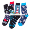 Professional custom jacquard logo N combed cotton unisex casual crew socks high quality breathable comfort deodorant man socks