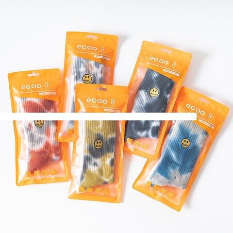 Top end Quality Hosiery Summer Casual Breathable Deodorant Cotton Tie Dye Socks Man Sports Running Embroidery logo Crew Socks