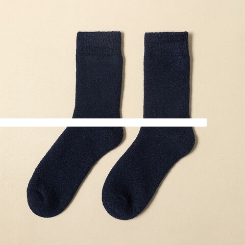 Woolen socks, thickened socks, men s mid length socks, winter warm woolen loop socks, men s and women s winter styles