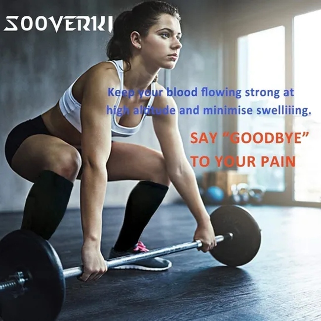 3/67 Pair Compression Stocking Women Men Knee High 30mmhg Edema Diabetes Varicose Veins Running Travel Sport Compression Socks