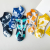 Comfortable Cotton Compression Socks with Trendy Tie Dye Design