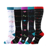 Breathable Nurse Christmas Halloween Compression Socks Custom Logo Cozy Cute Anti Slip Sport Compression