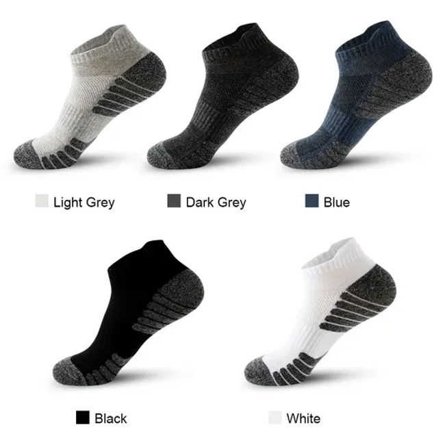 Customized Compression Short Socks Padded Golf Socks Sports Custom Thick Cushion Ankle Socks for Men