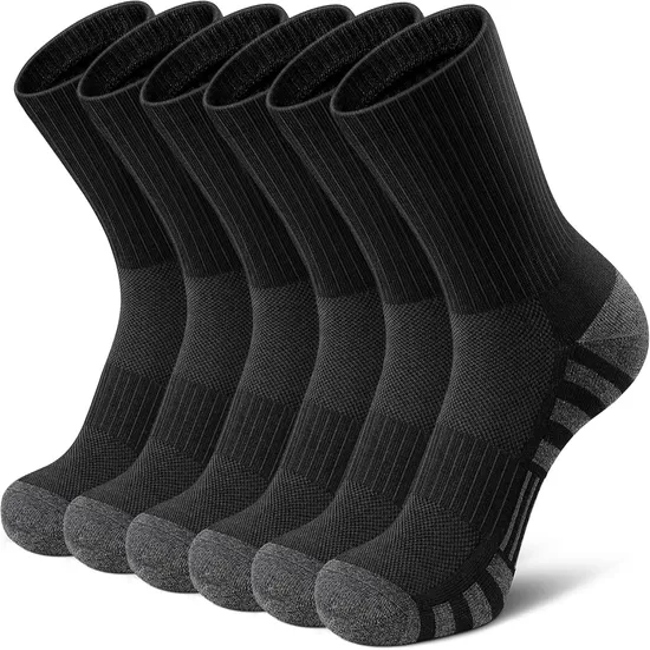 Long Football Socks Men White Soccer Socks Knee High Athletic Compression Socks