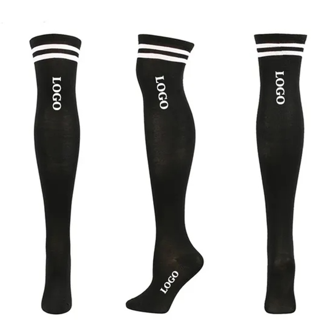 Women and Men Knee High Customized Logo Compression Sport Socks with Good Quality for Summer Spring and Autumn