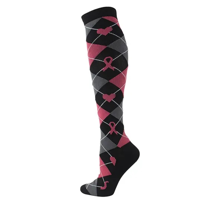 Fashionable Fancy Customized Logo Compression Sports Socks for Summer Autumn Men and Women Designer Comfortable Athletic Compression Socks