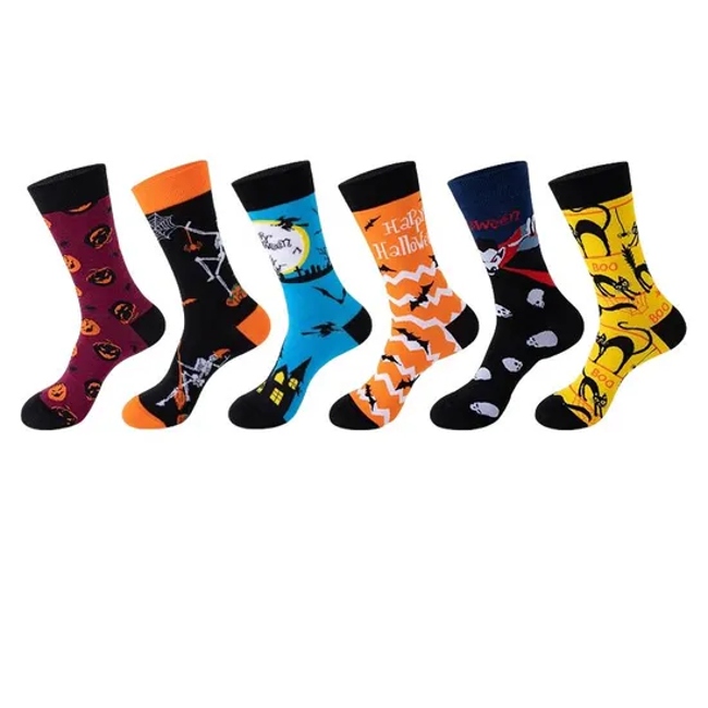Customize All Sorts of Fashion Sock Cartoon Sock Halloween Sock in Many Designs, Colors and Material