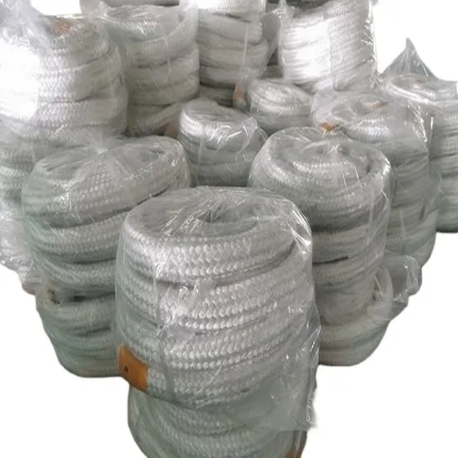 Heat & Chemical Resistant PTFE Impregnated Wholesale Compression Fiberglass Braided Packing with PTFE Dispersion Style Higher Temperature Range