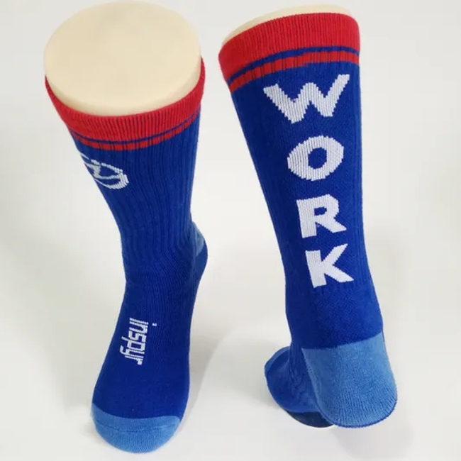 Tennis Performance Cushion Custom Athletic Socks, Crew Socks