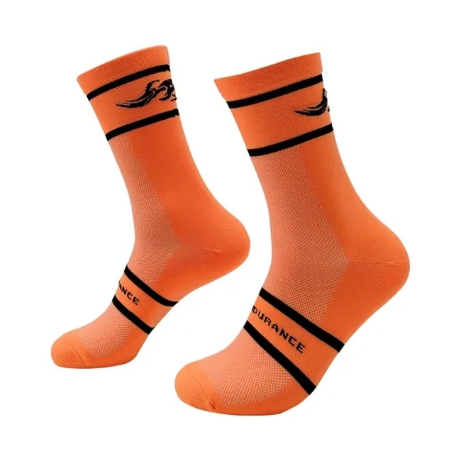 OEM Customized Colored Nylon Socks for Sports Competition Compression Cycling Socks