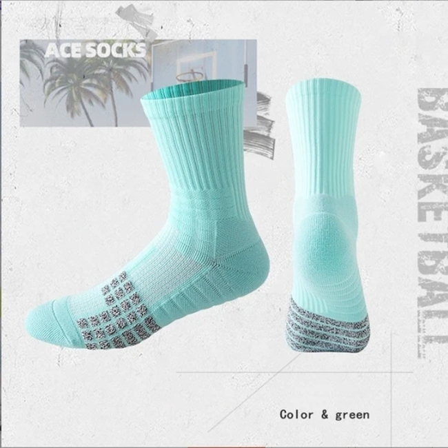 Anti-Slip Basketball Socks with Towel Bottom for Superior Grip